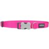 Red Dingo Hundehalsband Uni hot pink