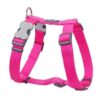 Red Dingo Hundegeschirr Uni hot pink