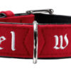 Hunter Halsband Edelweiss rot / schwarz