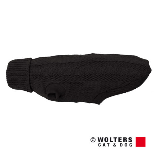 Wolters Zopf-Strickpullover schwarz