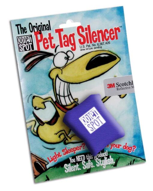 Quiet Spot - Pet Tag Silencer blau