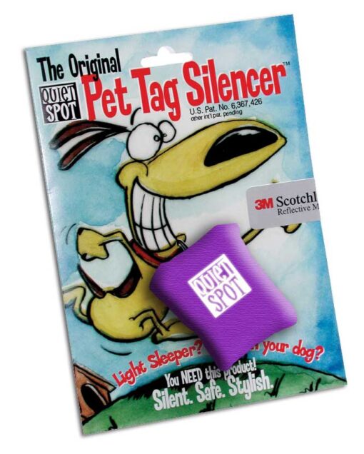 Quiet Spot - Pet Tag Silencer violett