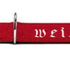 Hunter Halsband Edelweiss rot / schwarz