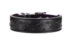 Hunter Halsband Relief Stars schwarz