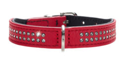 Hunter Halsband Diamond Petit rot / schwarz