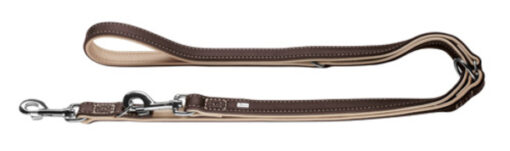 Hunter Verstellbare Führleine Canadian Elk dunkelbraun / beige