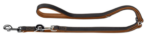 Hunter Verstellbare Führleine Canadian Elk schwarz / cognac