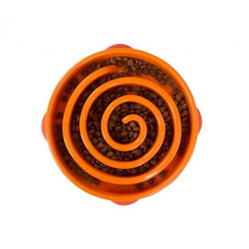 Slow Bowl Fun Feeder Large Orange