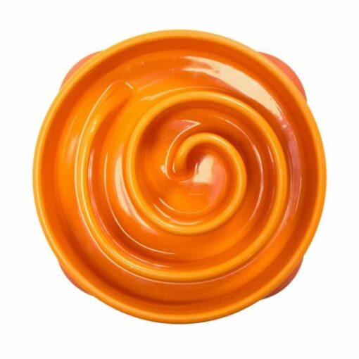 Slow Bowl Fun Feeder Small Orange