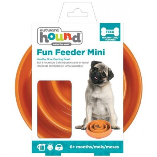 Slow Bowl Fun Feeder Small Orange