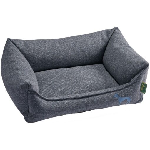 Hunter Hundesofa Prag Easy Clean dunkelblau / grau