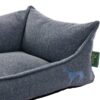 Hunter Hundesofa Prag Easy Clean dunkelblau / grau