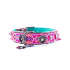 DWAM Halsband Boho rosa 4 cm breit