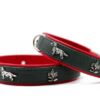 Maul Halsband "Dackel" grün / rot