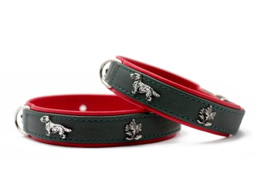 Maul Halsband "Dackel" grün / rot