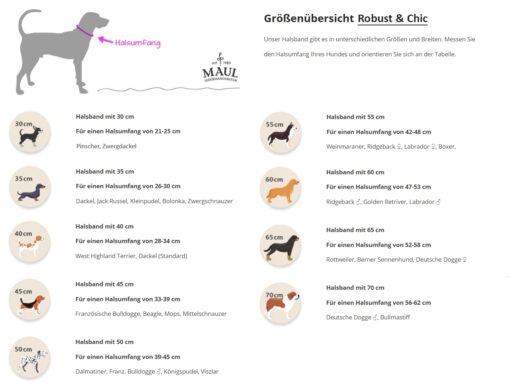 Größentabelle Robust & Chic