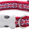 Red Dingo Halsband Design Union Jack Flag