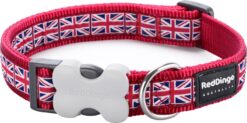 Red Dingo Halsband Design Union Jack Flag