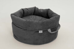 DOGS in the CITY Hundekörbchen Shopper Little Basket Chelsea Cord graphit