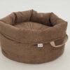 DOGS in the CITY Hundekörbchen Shopper Little Basket Chelsea Cord toffee