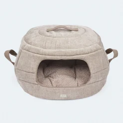 Leopold's Finest Hundehöhle und Hundebett Alpin beige
