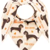 Zwillingsherz Dreieckstuch "Dog Lover II" Dackel orange