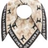 Zwillingsherz Dreieckstuch "Dog Lover" schwarz/beige