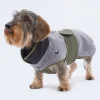 Leopold*s Finest Lodenmantel mit ausknöpfbarem Fleece für Dackel / kleine schlanke Hunde